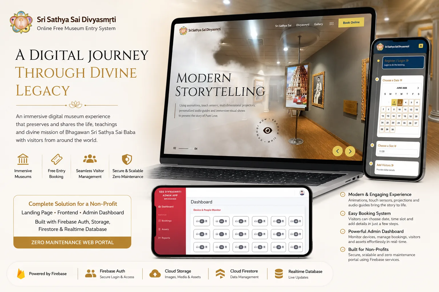 Sri Sathya Sai Divyasmrti — Online Museum Entry & Management System